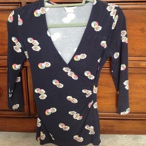 Boden wrap shirt sz 2